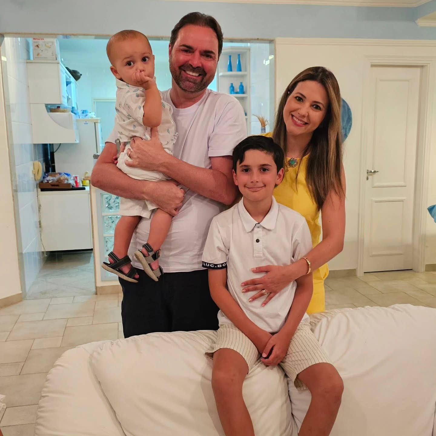 Ricardo Molina com a família
